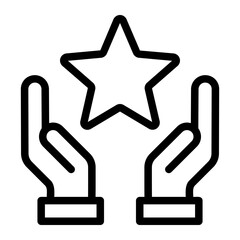Obraz premium star line icon