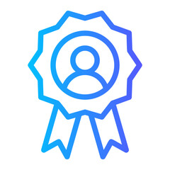 Excellence gradient icon