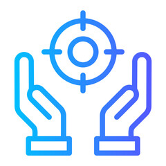 hands gradient icon