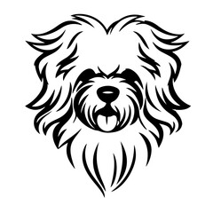 Maltese portrait logo