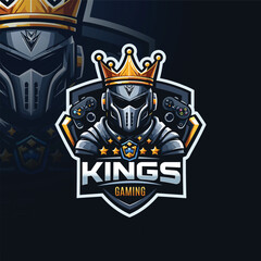King mascot esport logo design © MDRAFIQUL