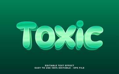 Vector toxic editable font. typography template text effect. lettering vector illustration logo