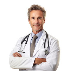 Professional specialist medical doctor transparent background