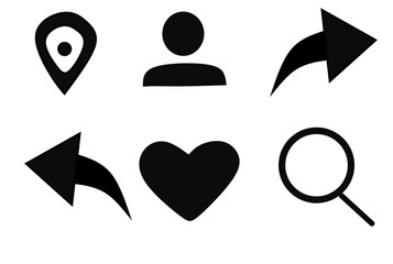 set of icons for web design