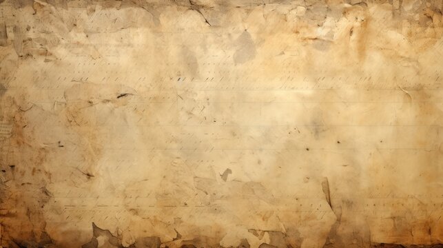 Close-up of an old brown paper texture background.