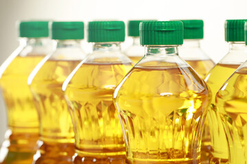 vegetable oil of cook bottle.