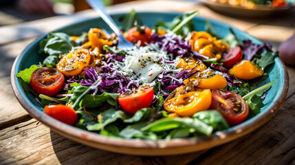 salad with vegetables
