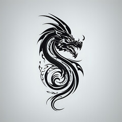 Fototapeta premium chinese zodiac year of the dragon, chinese new year, chinese new year, logo iconic dragon, circel logo dragon, red dragon logo, wood dragon chinese new year symbol, logo red dragon cool, tatto