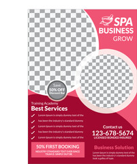 Abstract vector best spa template design