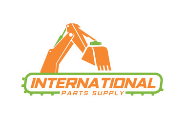 Parts Supply Excavator Logo, Excavator Spare Parts Logo, Machinery Parts Supply Logo, Equipment Components Logo, Excavator Replacement Parts Logo, Heavy Machinery Parts Logo, Excavator Accessories Log