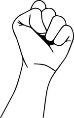 hand gripping transparent