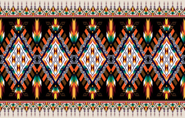 Ethnic abstract pattern art. 
Seamless pattern in tribal, folk embroidery, 
and Mexican style. Aztec geometric art ornament print.
Design for carpet, wallpaper, clothing, wrapping, fabric, 
cover, tex