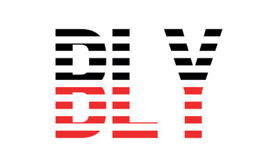 BLY three initial letter iconic line negative space minimal logo design vector template. monogram, abstract, wordmark, business, typography, minimalist, brand, company, flat, modern, unique, simple