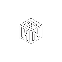 Cube letter logo design
