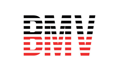 BMV three initial letter iconic line negative space minimal logo design vector template. monogram, abstract, wordmark, business, typography, minimalist, brand, company, flat, modern, unique, simple