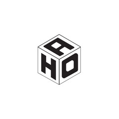 Cube letter logo design