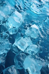 Fototapeta premium ice cubes background