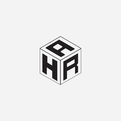 3d cube font letter logo design