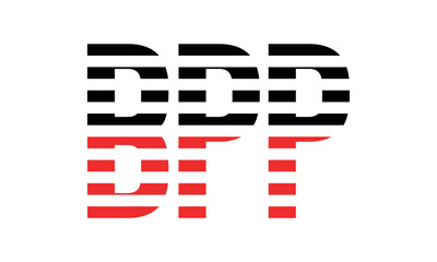 BPP three initial letter iconic line negative space minimal logo design vector template. monogram, abstract, wordmark, business, typography, minimalist, brand, company, flat, modern, unique, simple