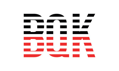 BQK three initial letter iconic line negative space minimal logo design vector template. monogram, abstract, wordmark, business, typography, minimalist, brand, company, flat, modern, unique, simple