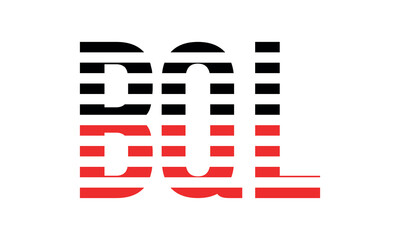 BQL three initial letter iconic line negative space minimal logo design vector template. monogram, abstract, wordmark, business, typography, minimalist, brand, company, flat, modern, unique, simple