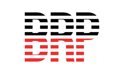 BRP three initial letter iconic line negative space minimal logo design vector template. monogram, abstract, wordmark, business, typography, minimalist, brand, company, flat, modern, unique, simple