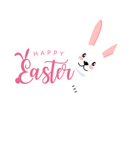 Happy Easter Rabbit Greeting 
