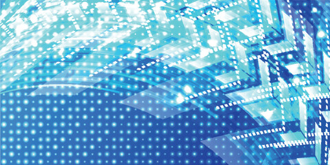 テクノロジー　スピード　ネットワーク　青　背景