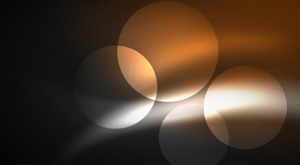 Shiny Light Neon Bubble Circles. Vector illustration For Wallpaper, Banner, Background, Card, Book Illustration, landing page