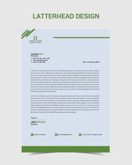 Vector professional and minimalist corporate letterhead template design