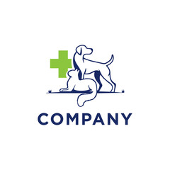 Fototapeta na wymiar logo for cat and dog health