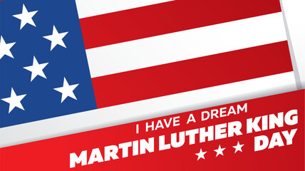 Fototapeta na wymiar martin luther king day banner layout design vector illustration