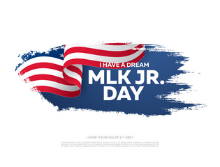martin luther king day banner layout design vector illustration