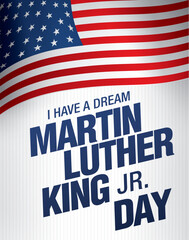 martin luther king day banner layout design, vector illustration