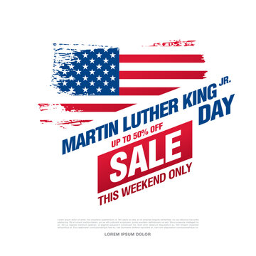 martin luther king day banner layout design, vector illustration