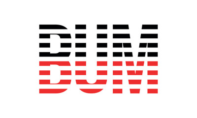 BUM three initial letter iconic line negative space minimal logo design vector template. monogram, abstract, wordmark, business, typography, minimalist, brand, company, flat, modern, unique, simple