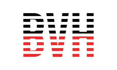 BVH three initial letter iconic line negative space minimal logo design vector template. monogram, abstract, wordmark, business, typography, minimalist, brand, company, flat, modern, unique, simple