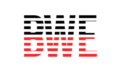 BWE three initial letter iconic line negative space minimal logo design vector template. monogram, abstract, wordmark, business, typography, minimalist, brand, company, flat, modern, unique, simple