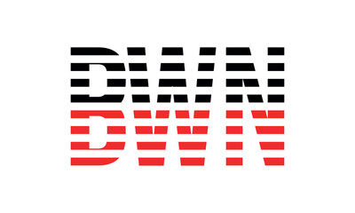 BWN three initial letter iconic line negative space minimal logo design vector template. monogram, abstract, wordmark, business, typography, minimalist, brand, company, flat, modern, unique, simple