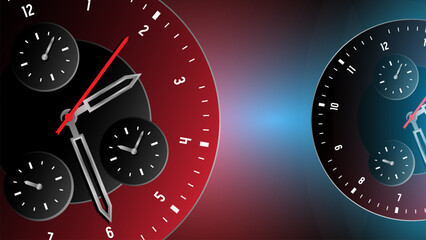 Fototapeta premium Wrist watch clock wallpaper