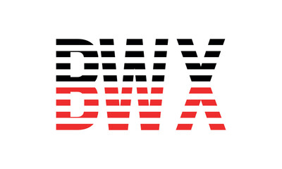 BWX three initial letter iconic line negative space minimal logo design vector template. monogram, abstract, wordmark, business, typography, minimalist, brand, company, flat, modern, unique, simple