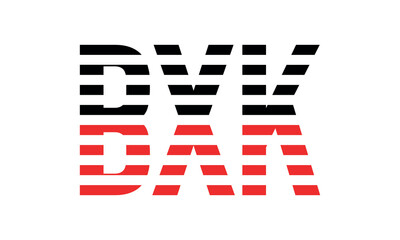 BXK three initial letter iconic line negative space minimal logo design vector template. monogram, abstract, wordmark, business, typography, minimalist, brand, company, flat, modern, unique, simple