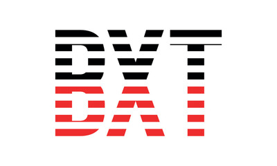 BXT three initial letter iconic line negative space minimal logo design vector template. monogram, abstract, wordmark, business, typography, minimalist, brand, company, flat, modern, unique, simple