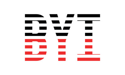 BYI three initial letter iconic line negative space minimal logo design vector template. monogram, abstract, wordmark, business, typography, minimalist, brand, company, flat, modern, unique, simple