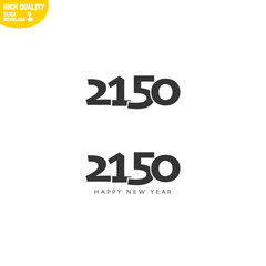 Creative Happy New Year 2150 Logo Design