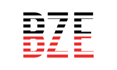 BZE three initial letter iconic line negative space minimal logo design vector template. monogram, abstract, wordmark, business, typography, minimalist, brand, company, flat, modern, unique, simple