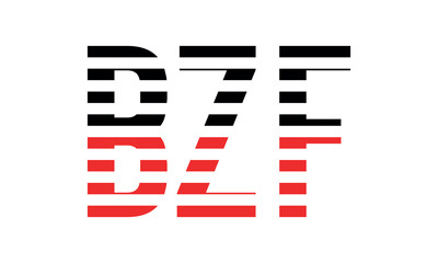 BZF three initial letter iconic line negative space minimal logo design vector template. monogram, abstract, wordmark, business, typography, minimalist, brand, company, flat, modern, unique, simple