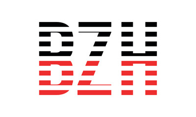 BZH three initial letter iconic line negative space minimal logo design vector template. monogram, abstract, wordmark, business, typography, minimalist, brand, company, flat, modern, unique, simple