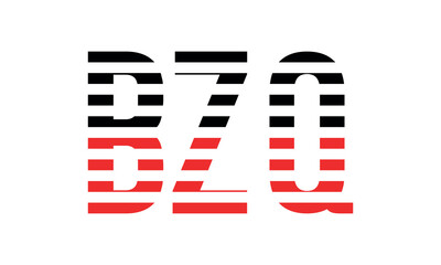 BZQ three initial letter iconic line negative space minimal logo design vector template. monogram, abstract, wordmark, business, typography, minimalist, brand, company, flat, modern, unique, simple