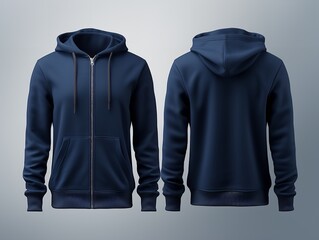 Stylish Hoodie Mockup for Fashion and Casual Wear - AI Generated - obrazy, fototapety, plakaty